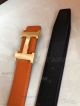 AAA Grade Hermes Reversible Orange And Black Leather Belt - Brushed Gold H Buckle (6)_th.jpg